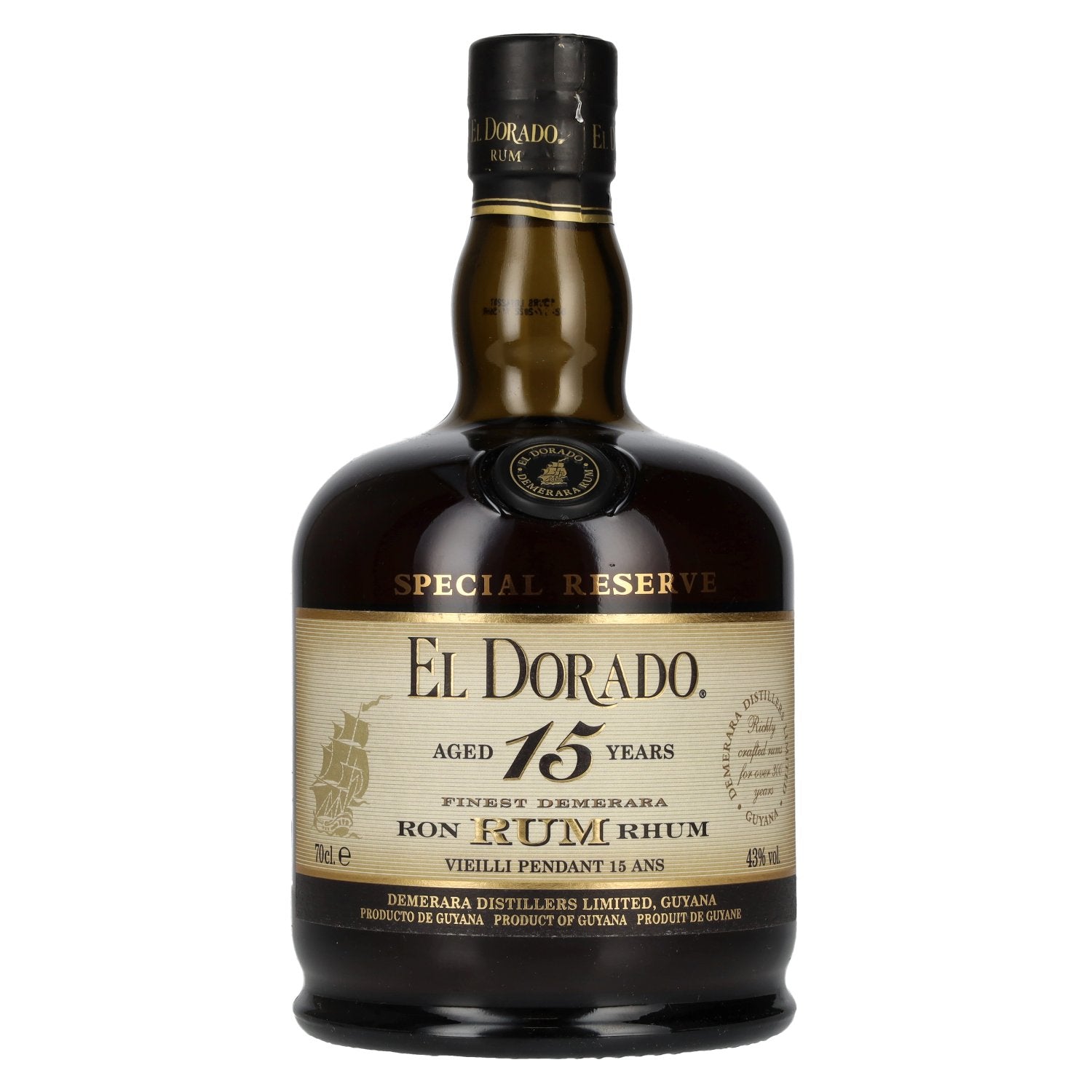 El Dorado 15 Years Old Finest Demerara Rum SPECIAL RESERVE 43% vol. 0.7l