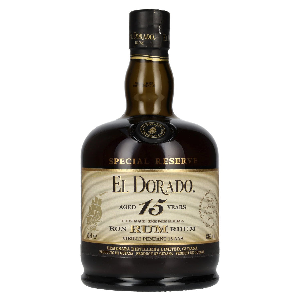 El Dorado 15 Years Old Finest Demerara Rum SPECIAL RESERVE 43% vol. 0.7 l