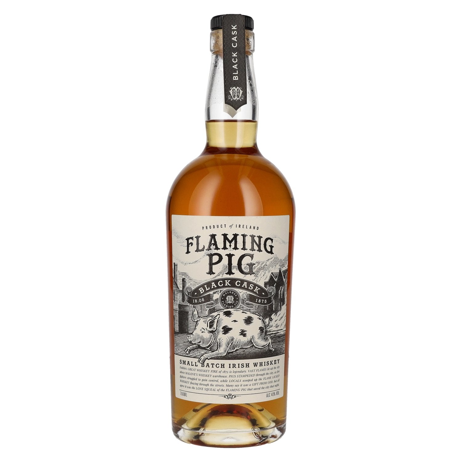 Flaming Pig BLACK CASK Small Batch Irish Whiskey 40% vol. 0,7 l