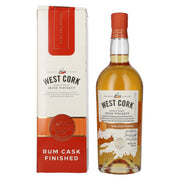 West Cork Irish Whiskey, Rum Cask Finished, 43% vol., 0.7 l, in a gift box