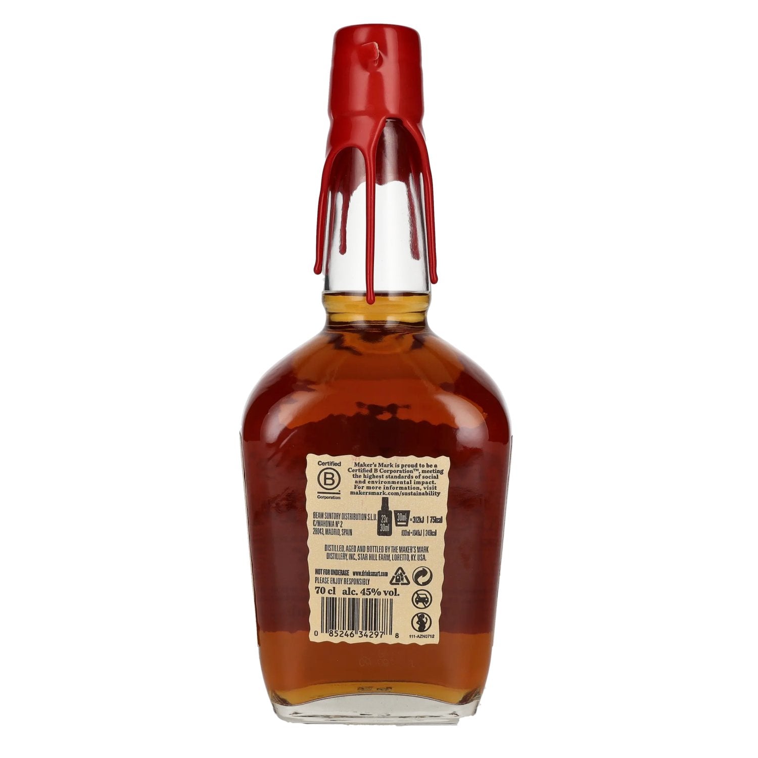 Maker's Mark Kentucky Straight Bourbon Whisky 45% Vol. 0,7l