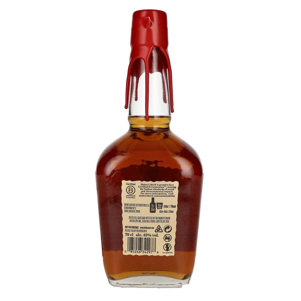 Whisky Maker's Mark Kentucky Straight Bourbon 45 % vol., 0,7 l