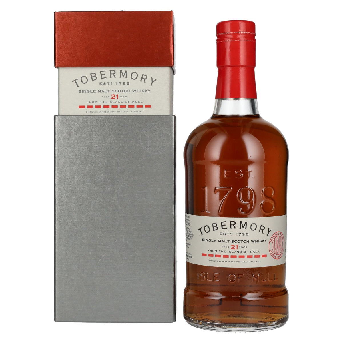 Tobermory 21 Years Old Single Malt Oloroso Cask Finish 46,3% vol. 0,7 l in geschenkverpakking