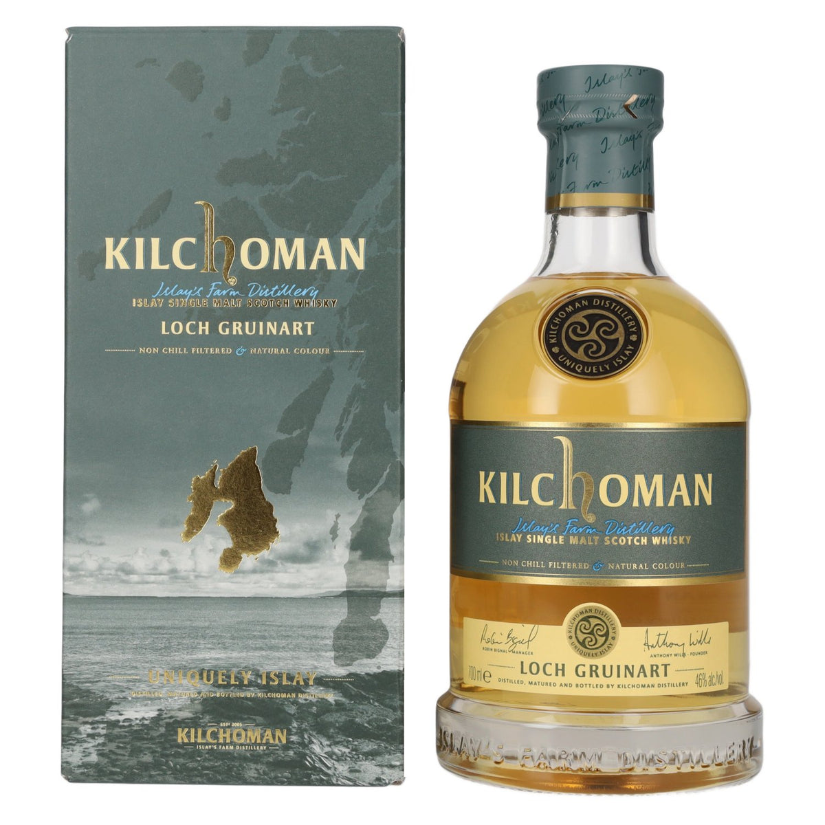 Kilchoman LOCH GRUINART Islay Single Malt Scotch Whisky 46% Vol. 0,7l in Geschenkbox