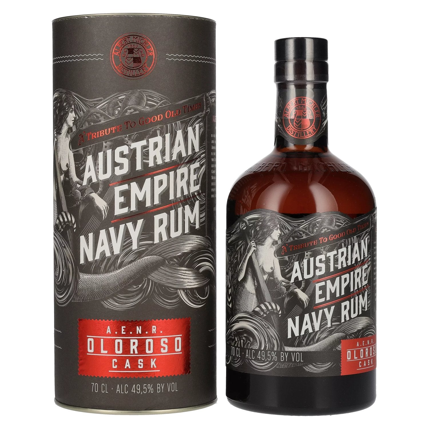 Austrian Empire Navy Rum OLOROSO CASK 49,5% vol. 0,7l en boîte cadeau