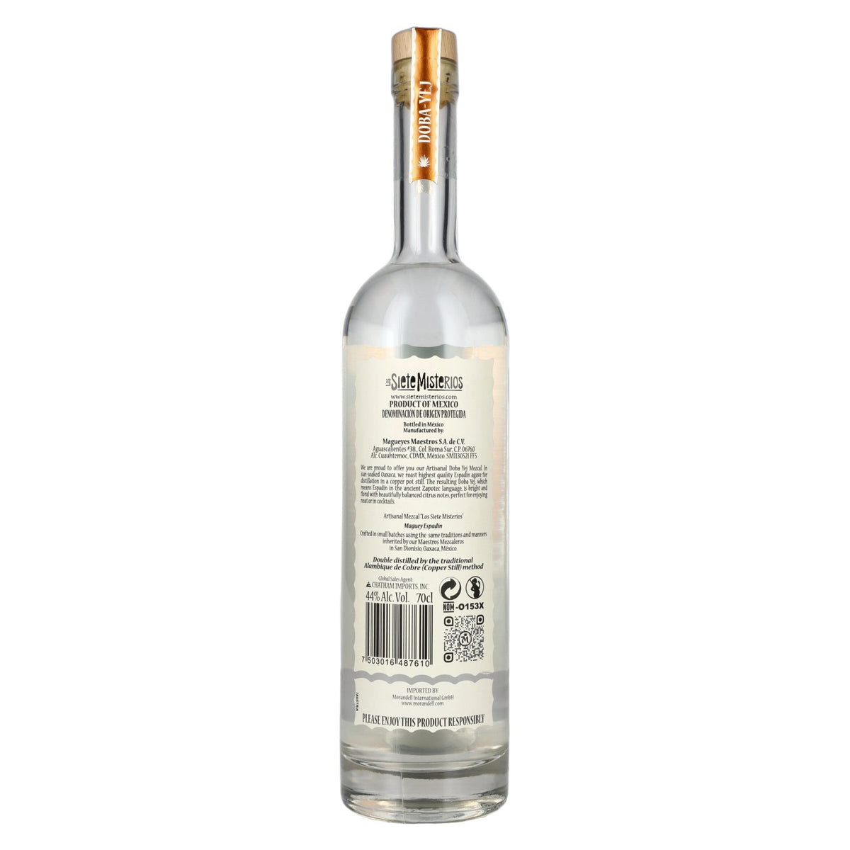 Los Siete Misterios DOBA-YEJ Mezcal Artesanal DOP 2026 44% Vol. 0,7l