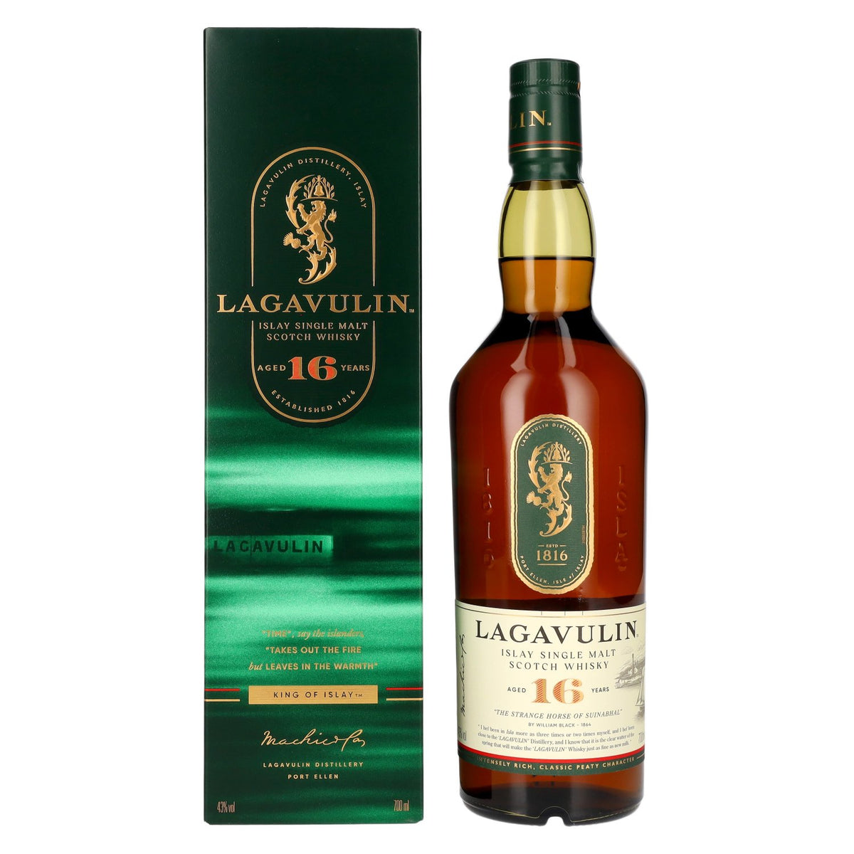 Lagavulin 16 Years Old Single Malt Whisky 43% Vol. 0,7l in Geschenkbox