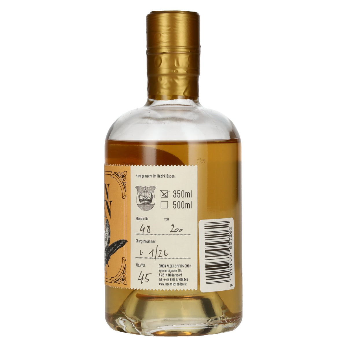 In Gin Baden Réserve 45% vol. 0,35 l