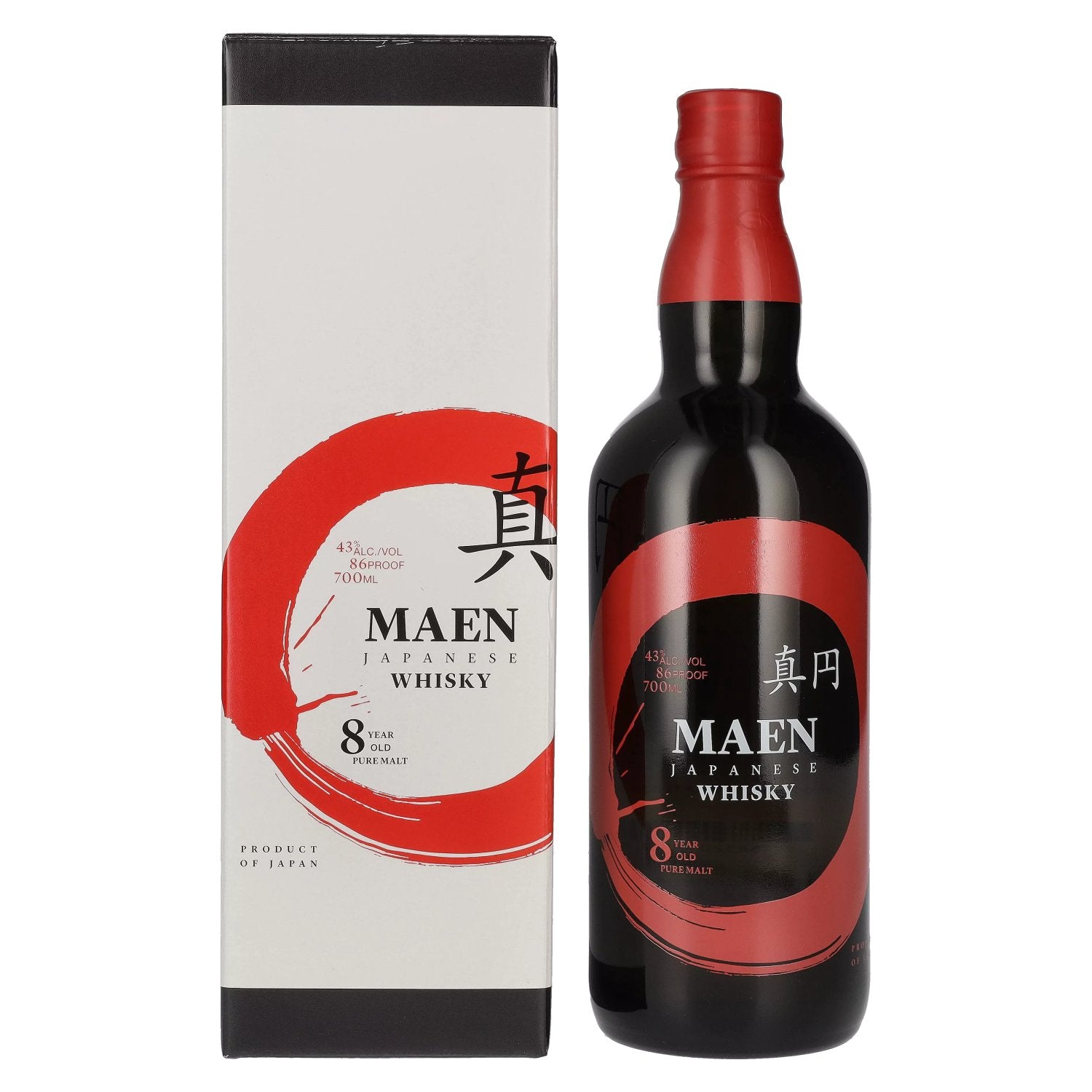 Maen The Perfect Circle 8 Years Old Whisky 43% Vol. 0,7l in geschenkverpakking