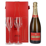 Piper-Heidsieck Champagne CUVÉE BRUT 12% vol. 0,75l en coffret cadeau avec 2 verres