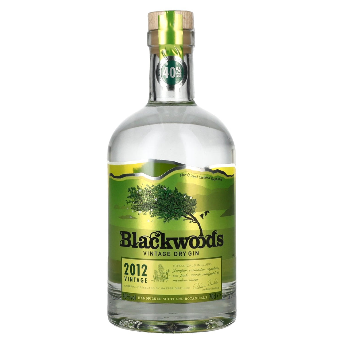 Blackwoods Gin Vintage Dry 2012 40% ABV 0.7l