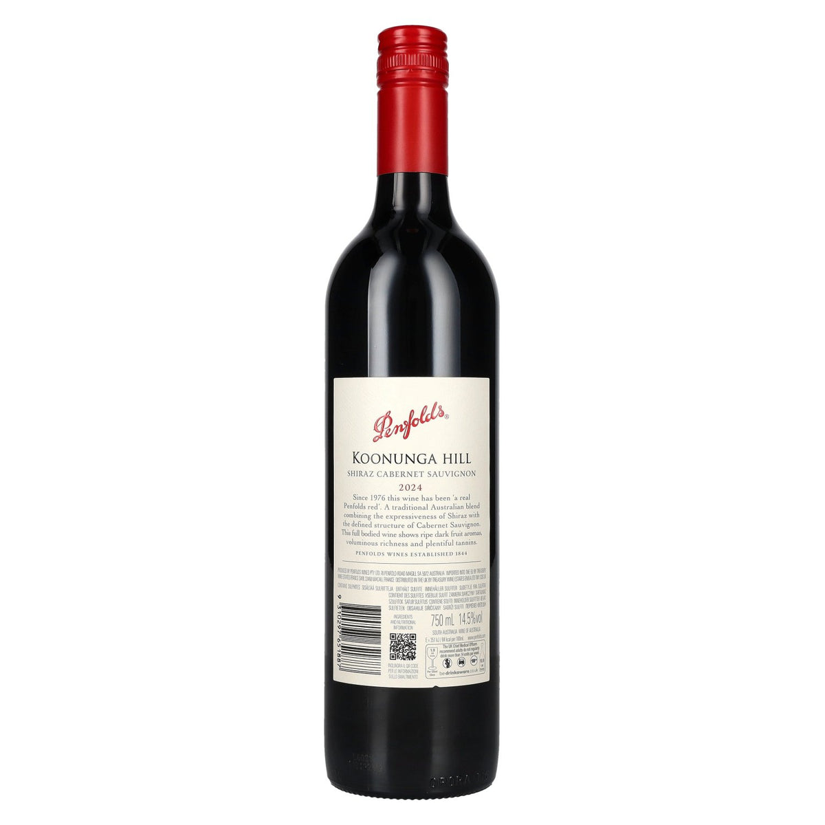 Penfolds Koonunga Hill Shiraz Cabernet Sauvignon 2024 14.5% ABV 0.75l