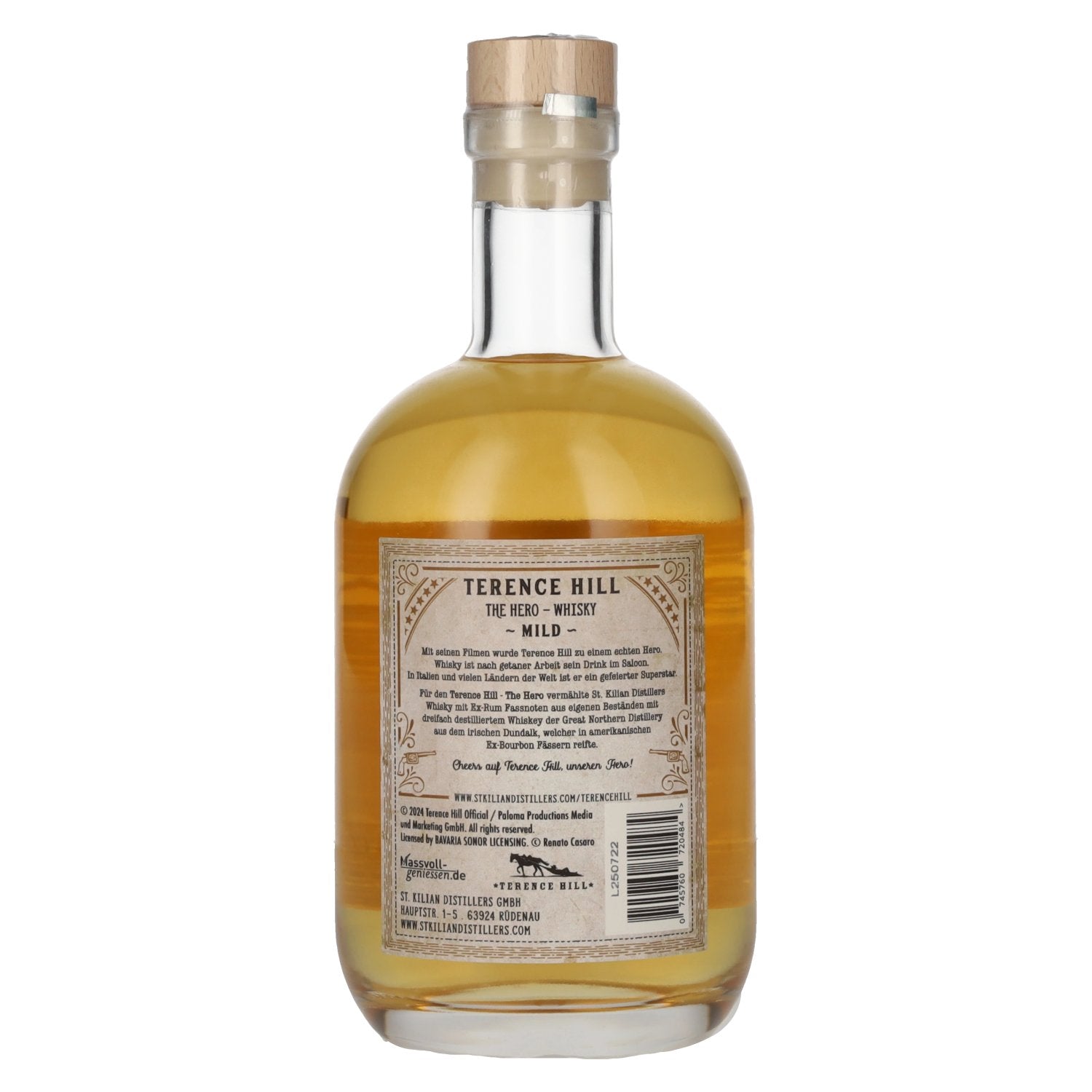 Terence Hill THE HERO Whisky Mild 46% Vol. 0,7l