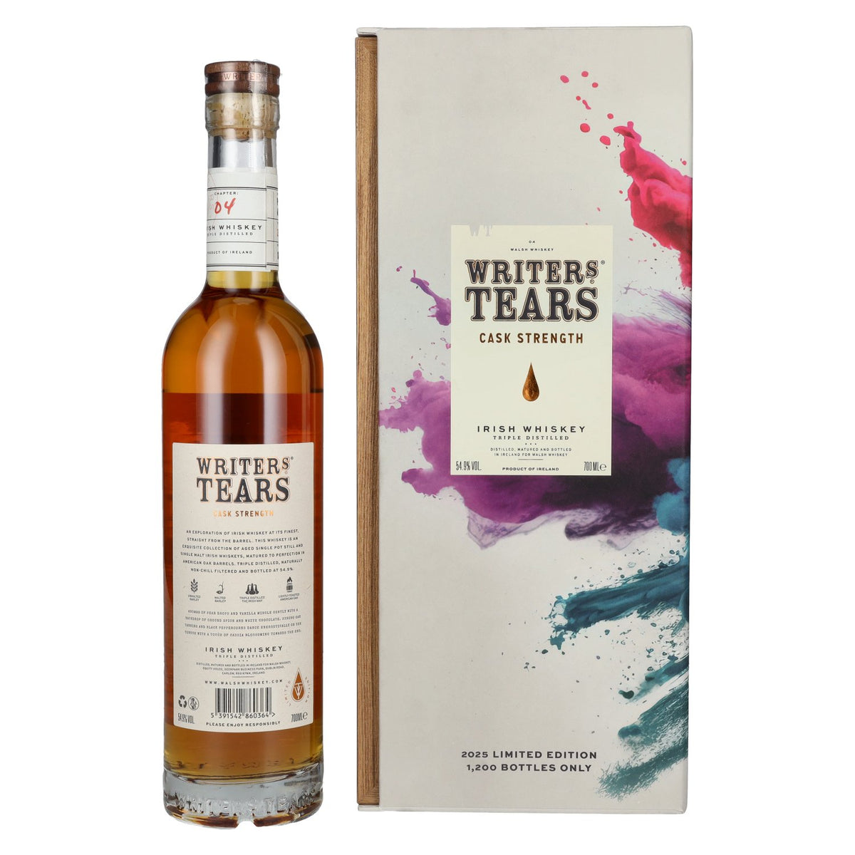Writer's Tears CASK STRENGTH Irish Whiskey Exclusive Release 2025 54,9% Vol. 0,7l in Geschenkbox