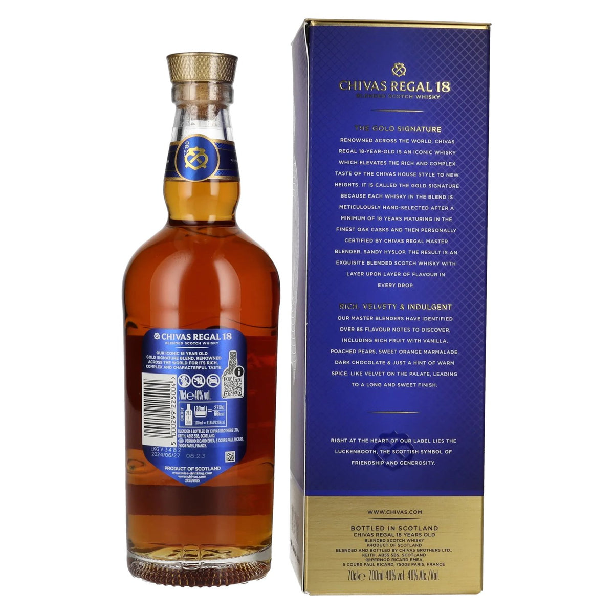 Chivas Regal 18 Years Old THE GOLD SIGNATURE 40% Vol. 0,7l in Geschenkbox