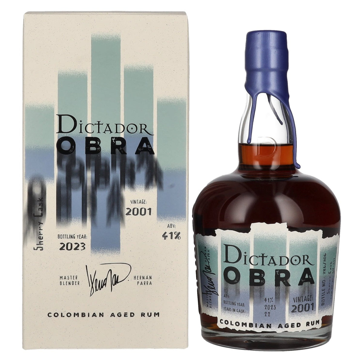 Dictador OBRA VINTAGE 22 Years Old SHERRY CASK Rum 2001 41% vol. 0.7 l in a gift box