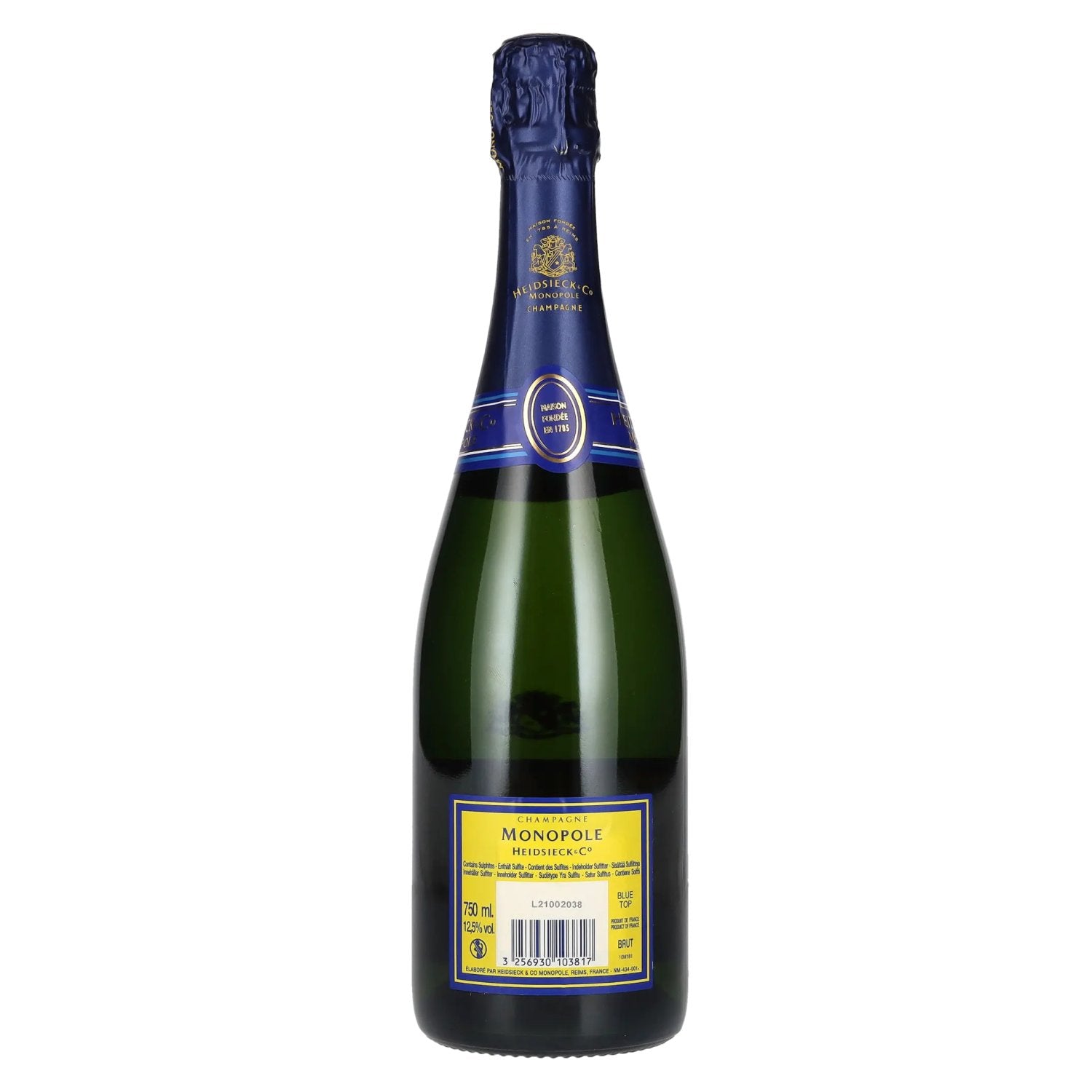 Heidsieck &amp; Co Monopole Champagne BLUE TOP Brut 12,5% Vol. 0,75l