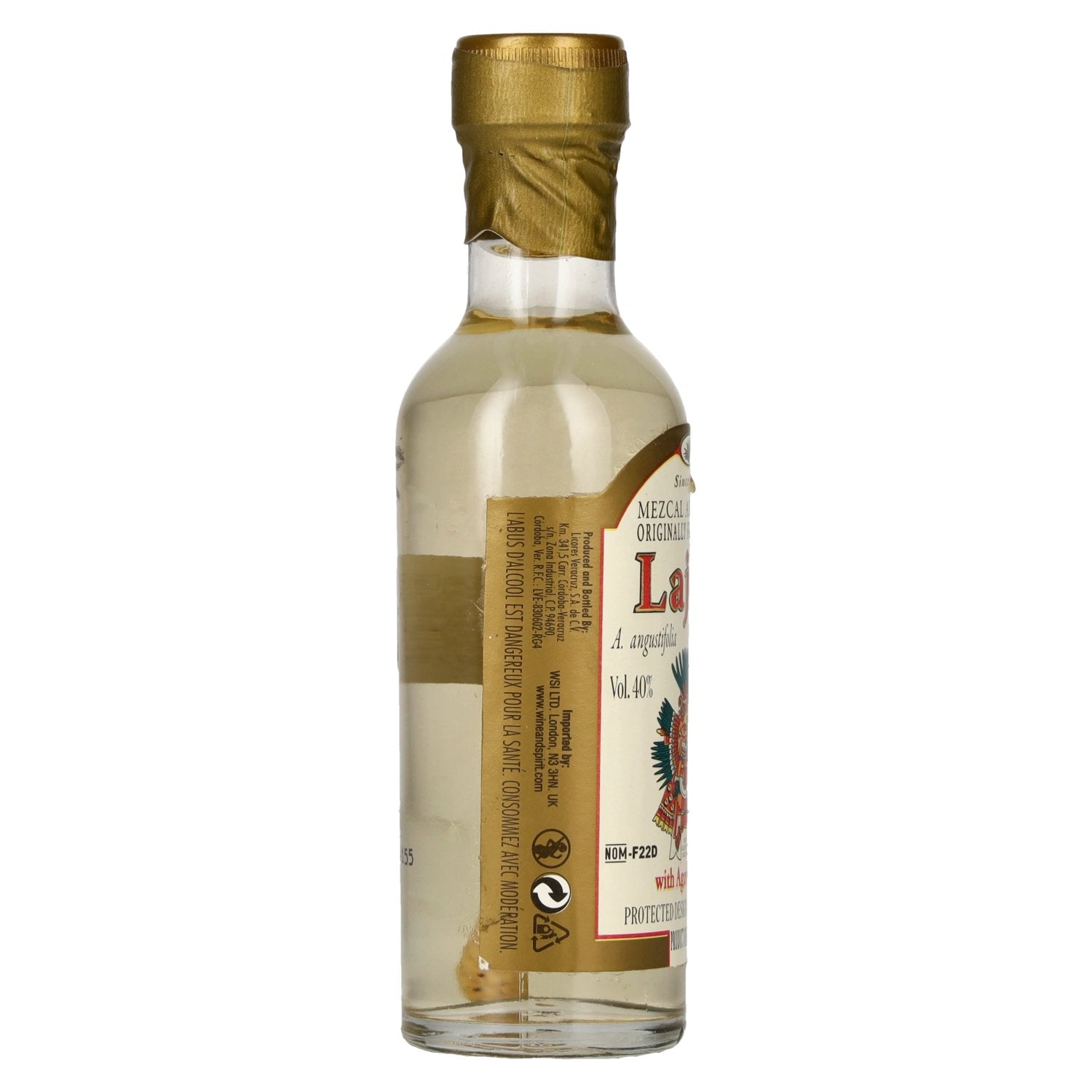 Lajita Mezcal Oaxaqueño met Agaveworm 40% Vol. 0,05l