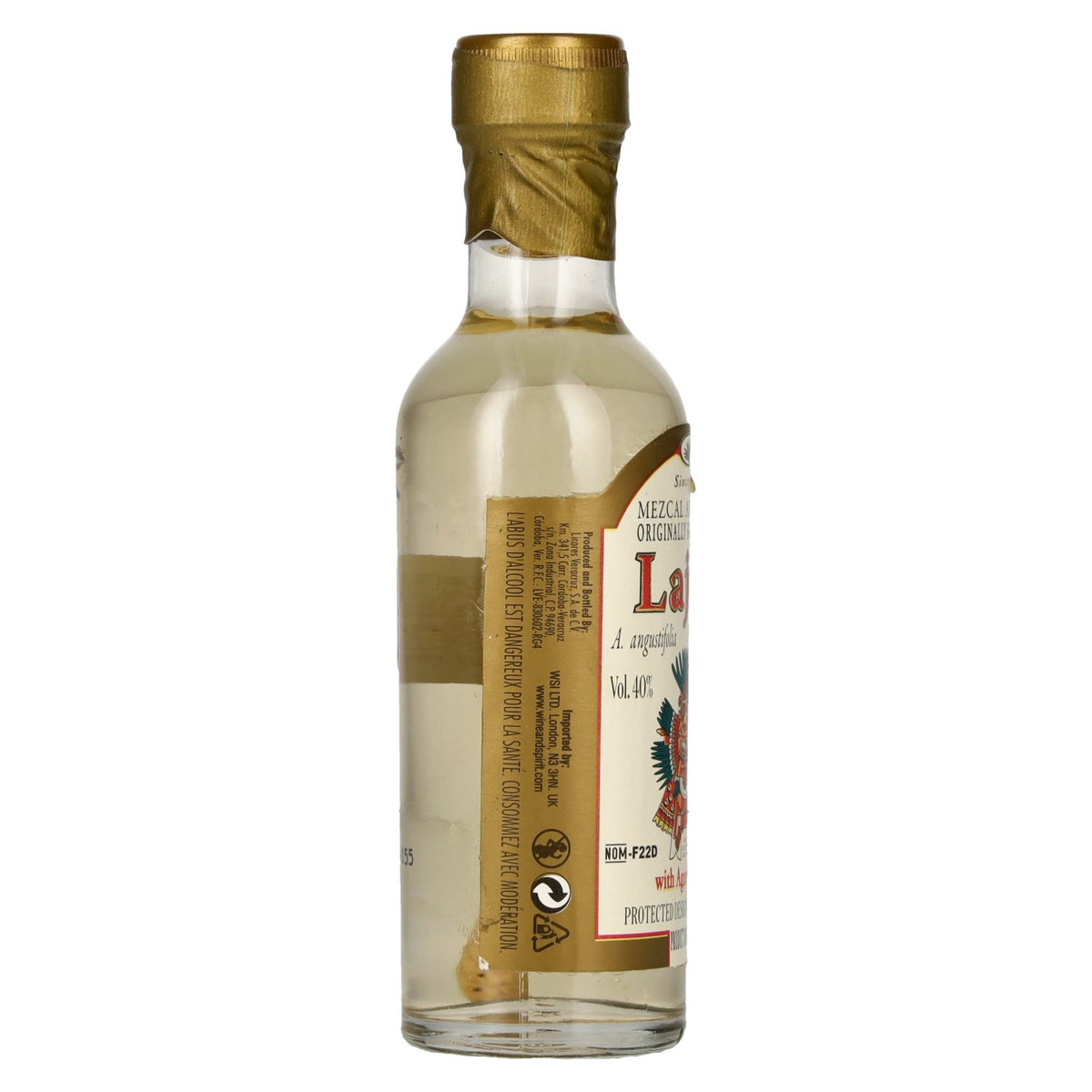 Lajita Oaxacan Mezcal with Agave Worm 40% ABV 0.05 l