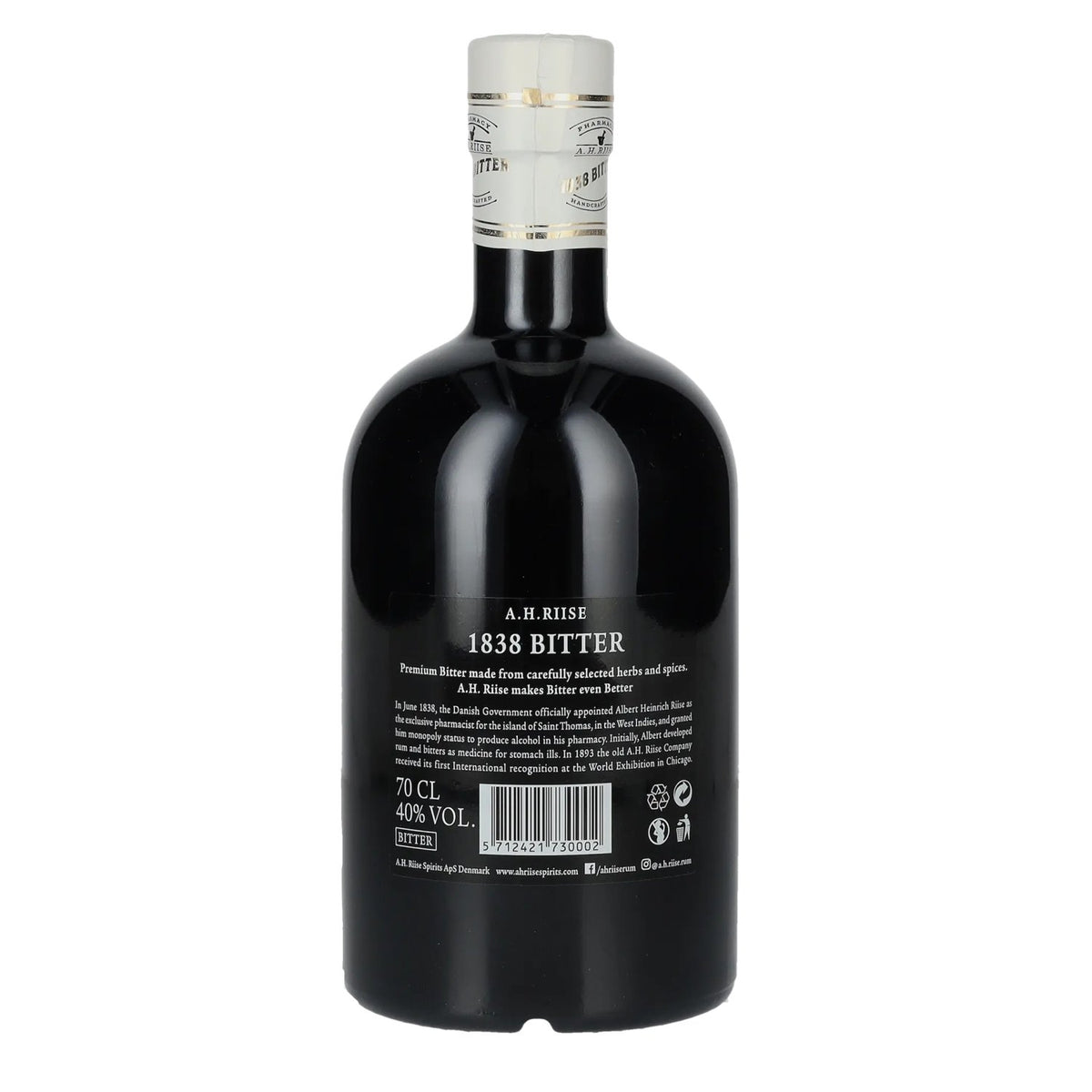 A.H. Riise Apotheek 1838 BITTER 40% Vol. 0,7l