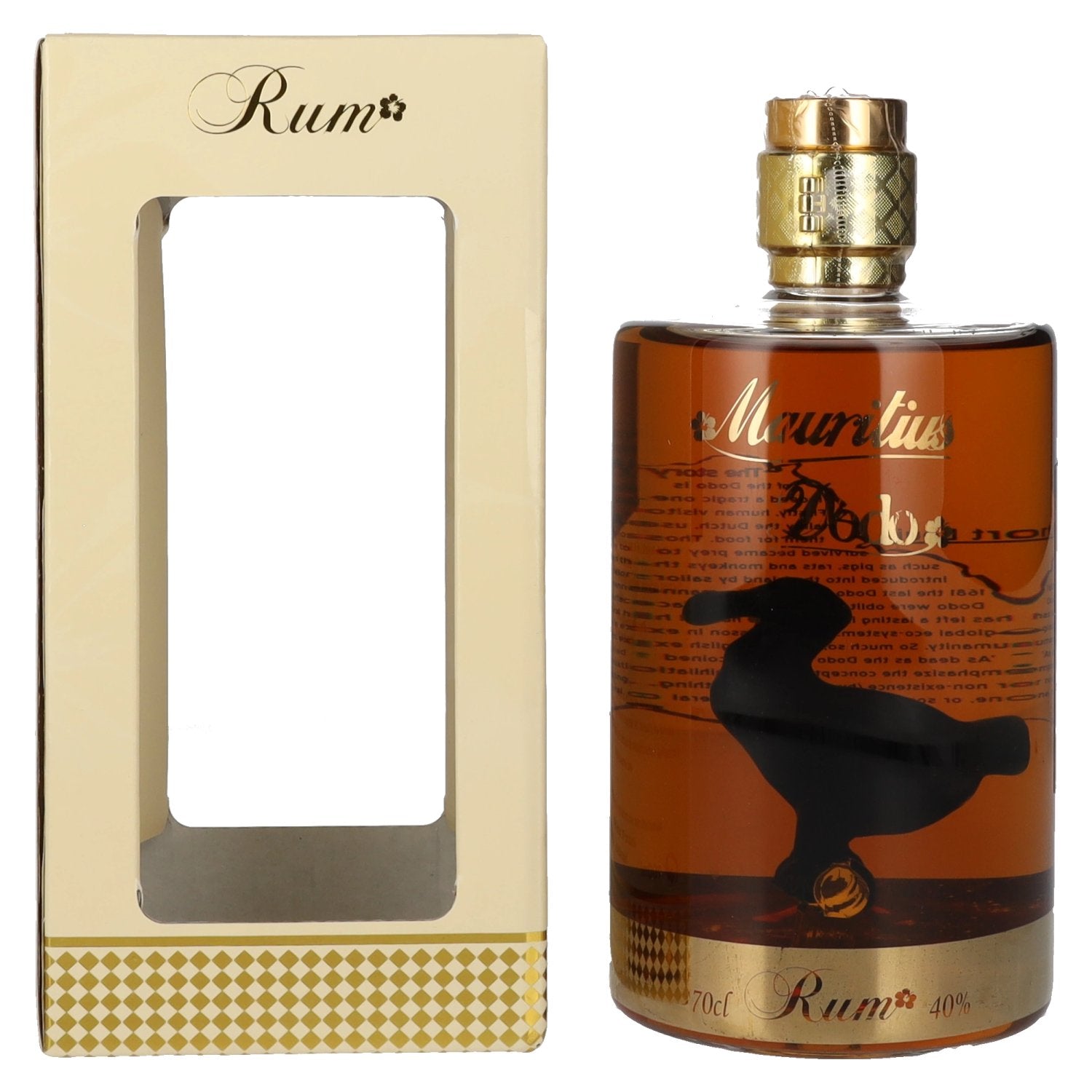 Mauritius Dodo Gold Rum 40% vol. 0,7l en boîte cadeau