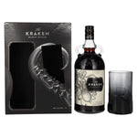 The Kraken Black Spiced 40% vol. 1 l in geschenkverpakking met glas