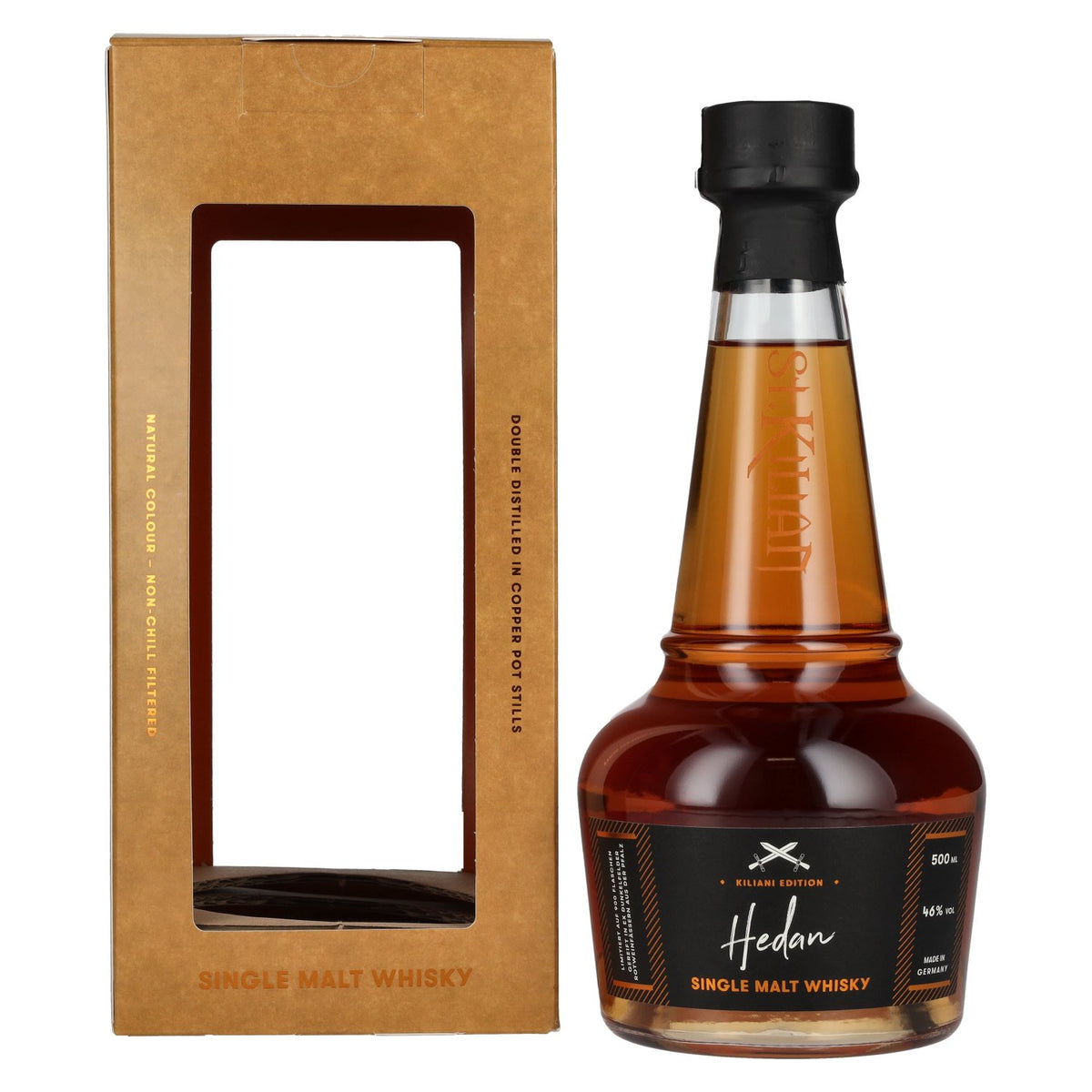 St. Kilian Kiliani Edition HEDAN Single Malt Whisky 46% vol. 0,5 l in geschenkverpakking
