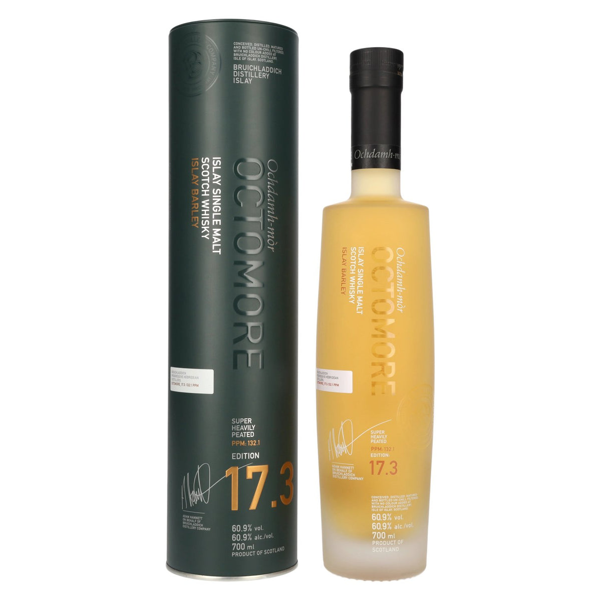 Octomore EDITION: 17.3 Super Heavily Peated Islay Single Malt Release 2026 60.9% ABV 0.7l in a tin box