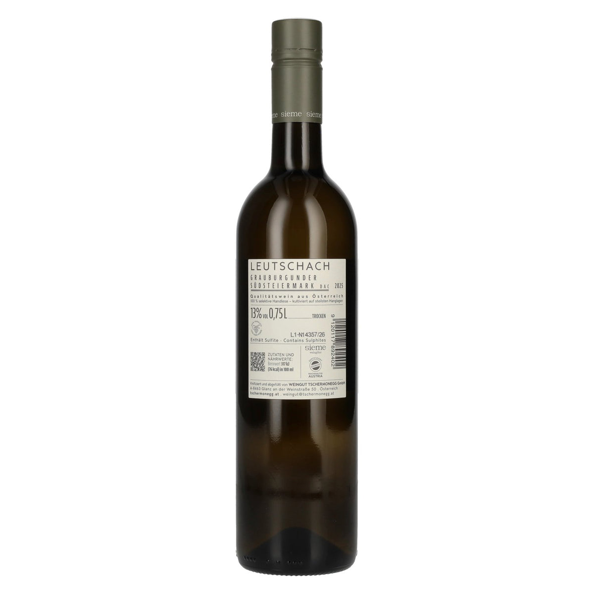Tschermonegg Pinot Gris Leutschach South Styria DAC 2025 13% vol. 0.75 l