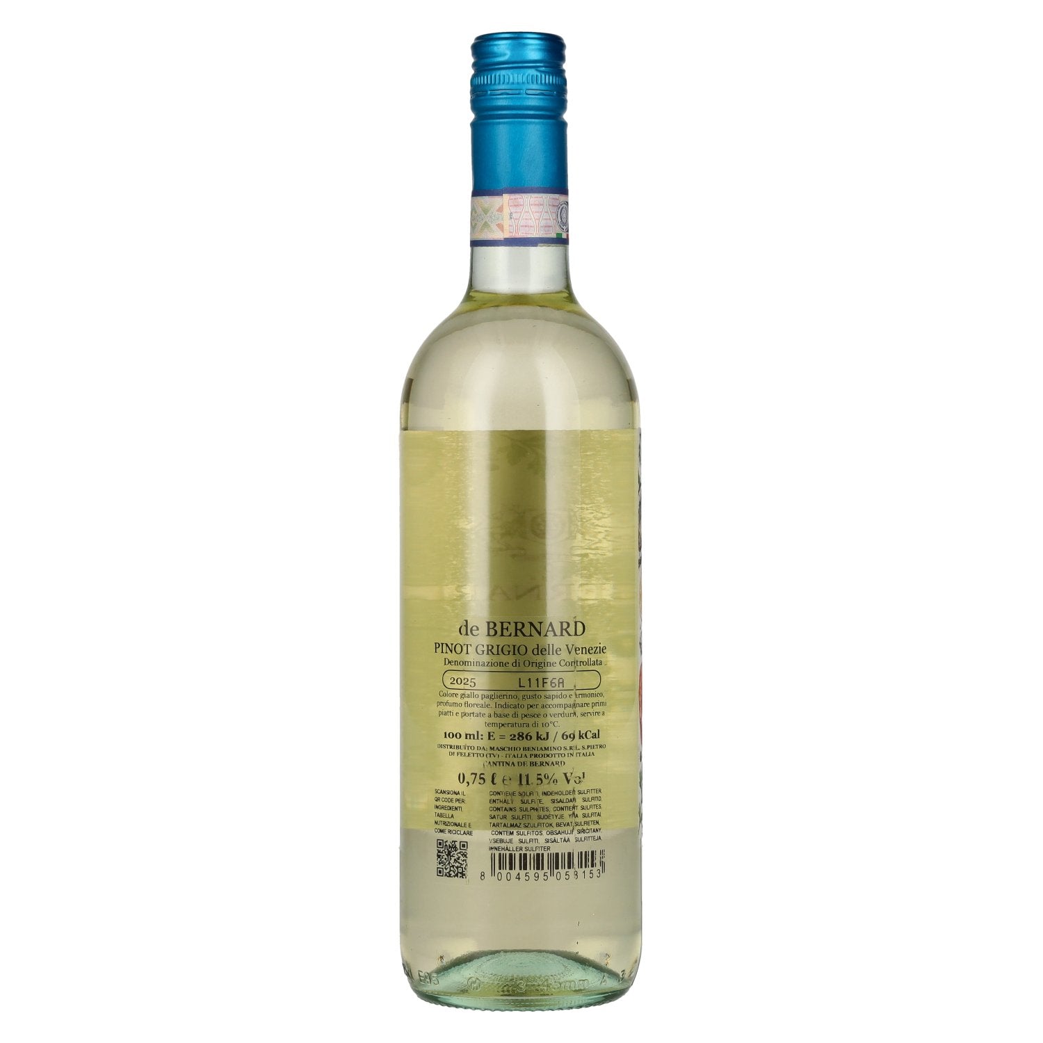 De Bernard Pinot Grigio delle Venezie DOC 2025 11,5% Vol. 0,75l