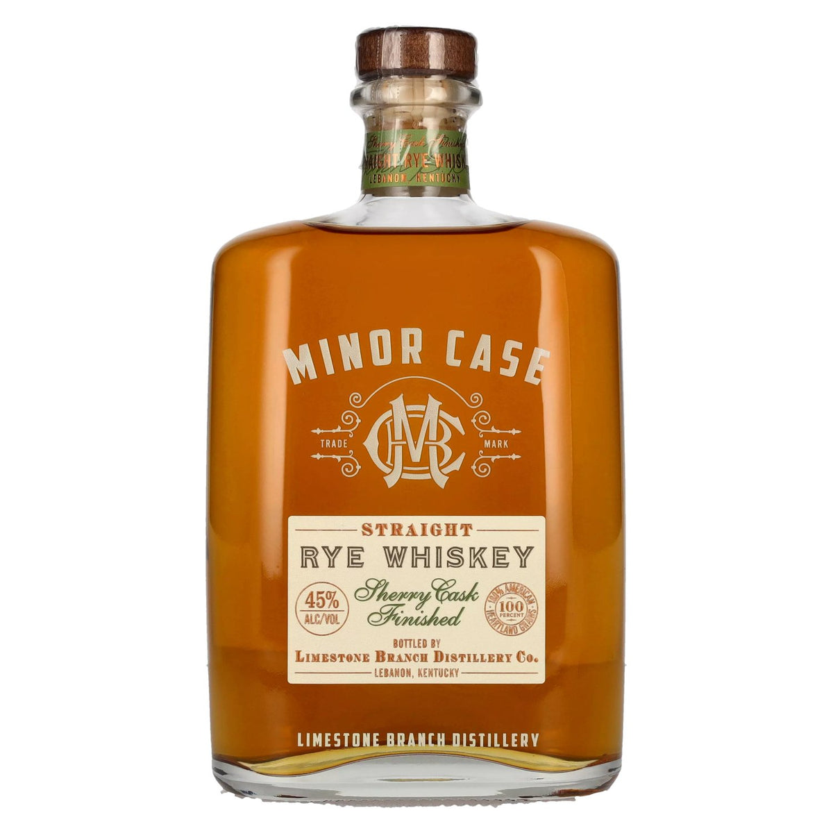 Minor Case Straight RYE WHISKEY Sherry Cask Finished 45% Vol. 0,7l