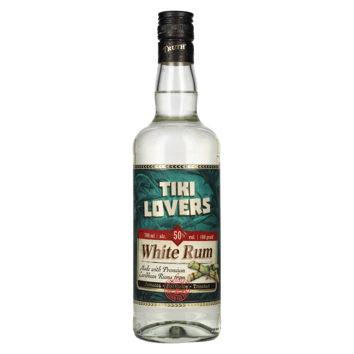 Tiki Lovers White Rum Finest Caribbean Rum 50% Vol. 0,7l