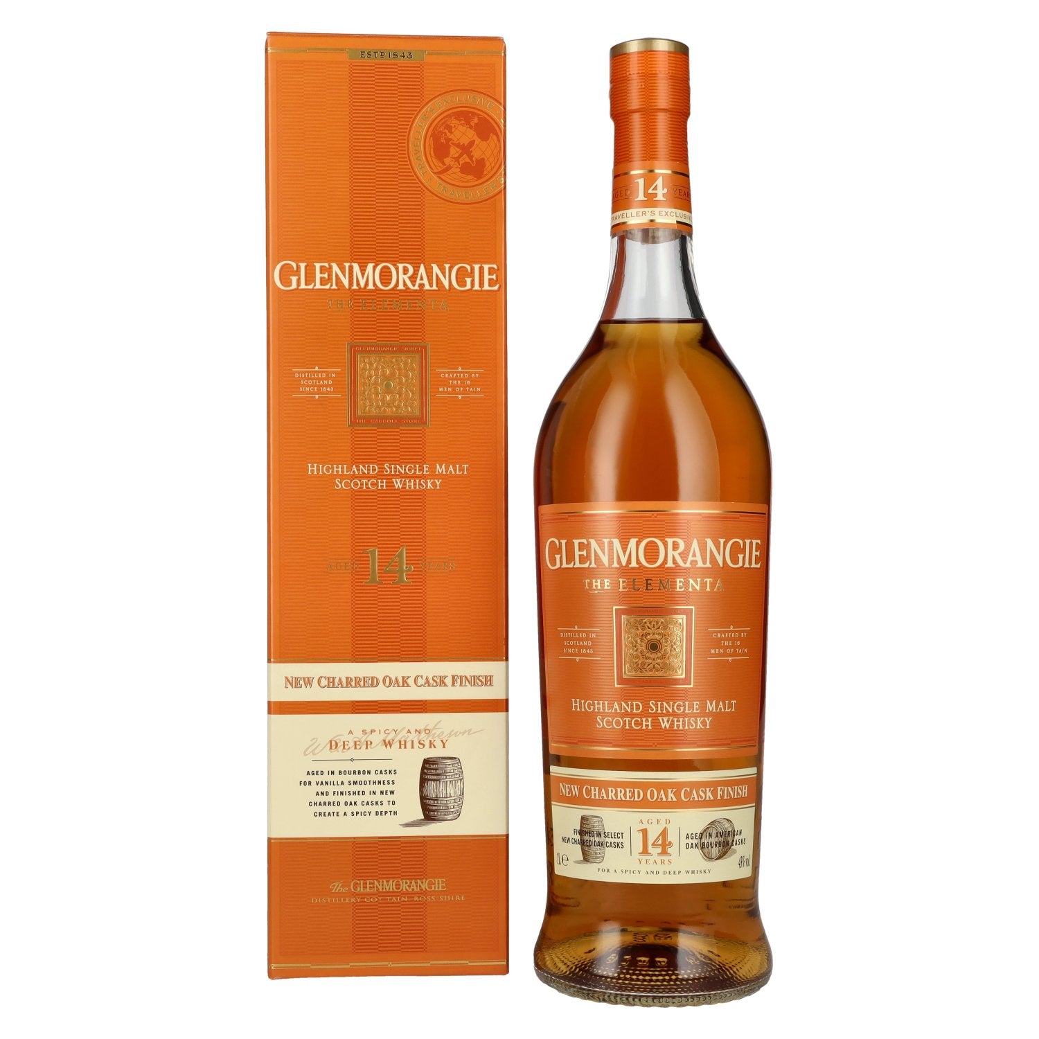 Glenmorangie The ELEMENTA 14 Years Old New Charred Oak Cask Finish 43% Vol. 1l in Geschenkbox
