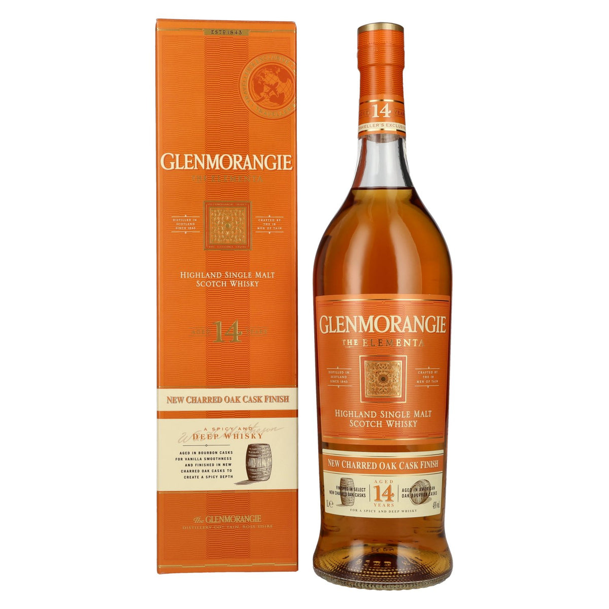 Glenmorangie The ELEMENTA 14 Years Old New Charred Oak Cask Finish 43% Vol. 1l in Geschenkbox