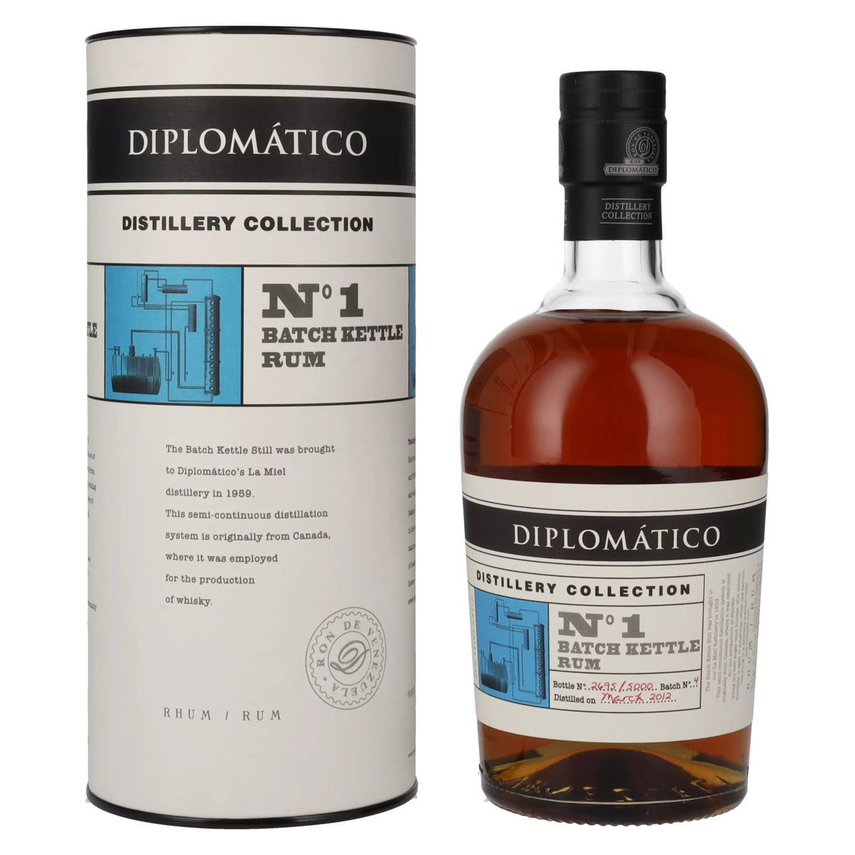 Diplomático Distillery Collection N° 1 BATCH KETTLE Rum 47% Vol. 0,7l in Geschenkbox