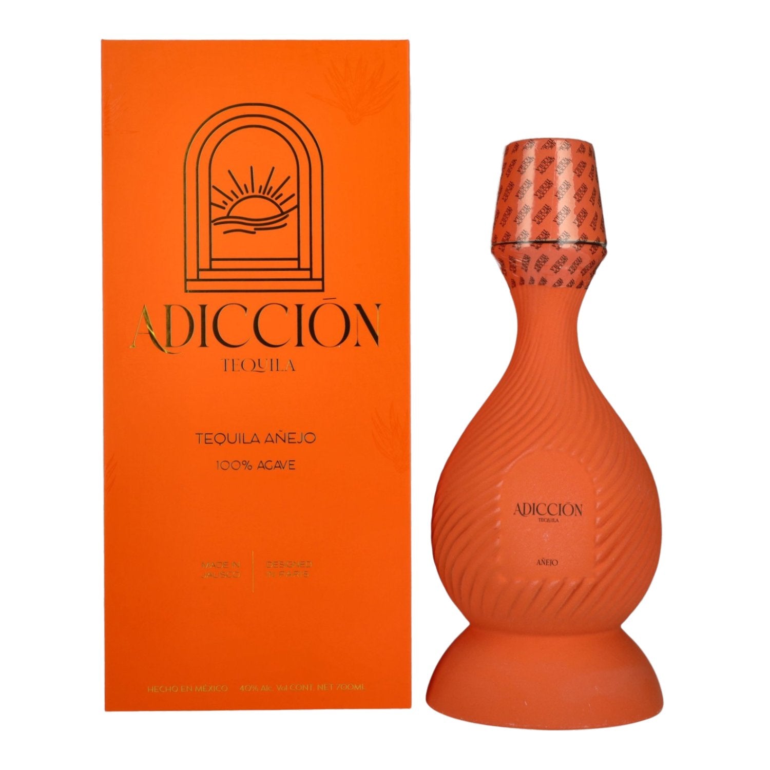 ADICCIŌN Tequila Añejo 100% agave 40% vol. 0,7 l in geschenkverpakking