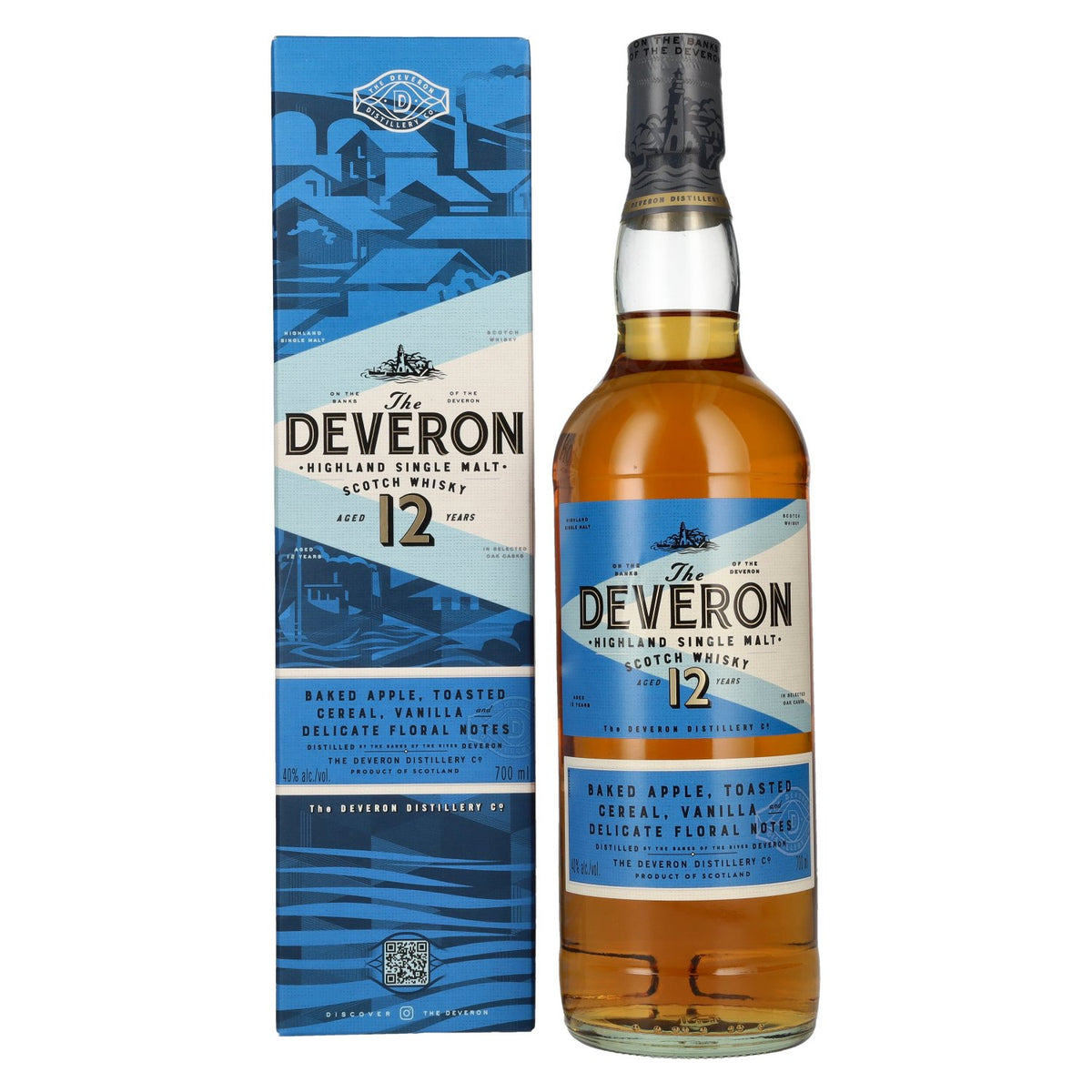 The Deveron 12 ans d'âge, single malt des Highlands, 40 % vol., 0,7 l, dans un coffret cadeau