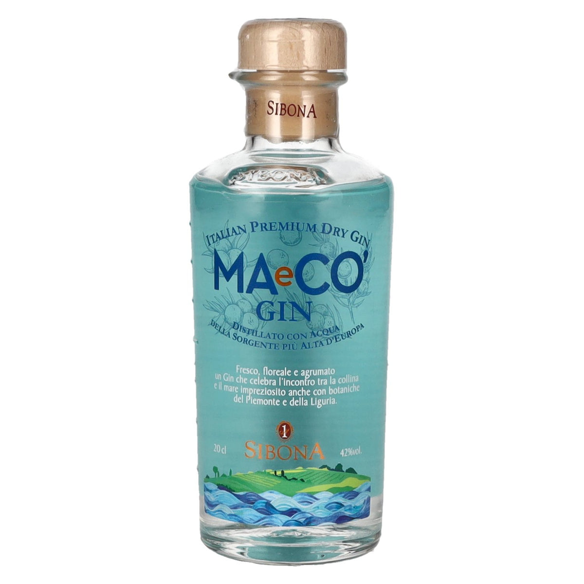 Sibona MAeCO Italian Premium Dry Gin 42% vol. 0.2 l