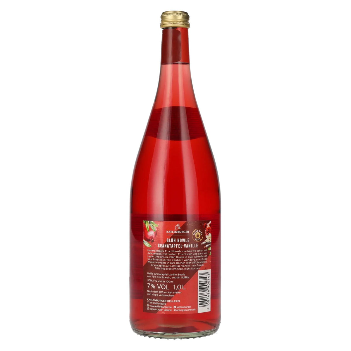 Katlenburger Granatapfel-Vanille Glühbowle 7% Vol. 1l
