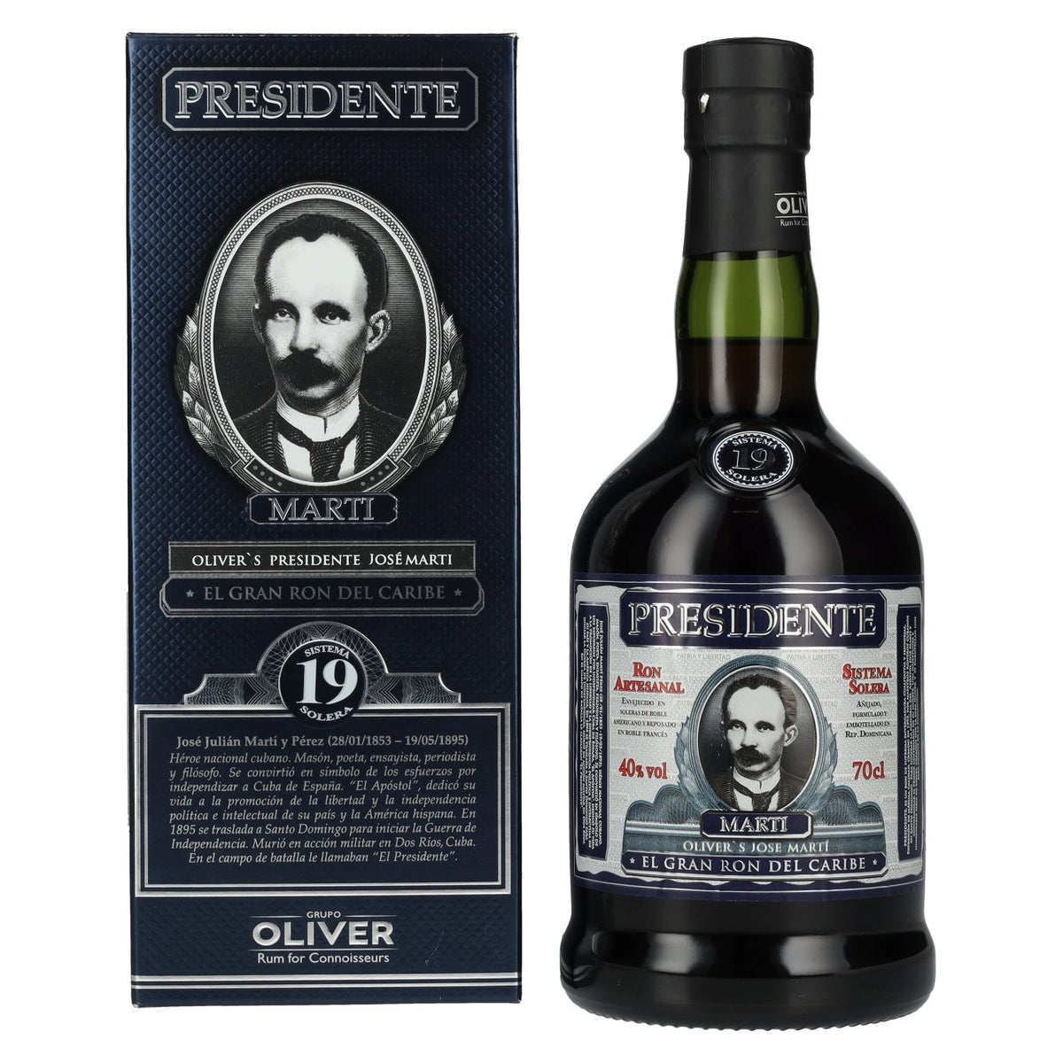 Presidente Marti 19 Sistema Solera 40% Vol. 0,7l in Geschenkbox
