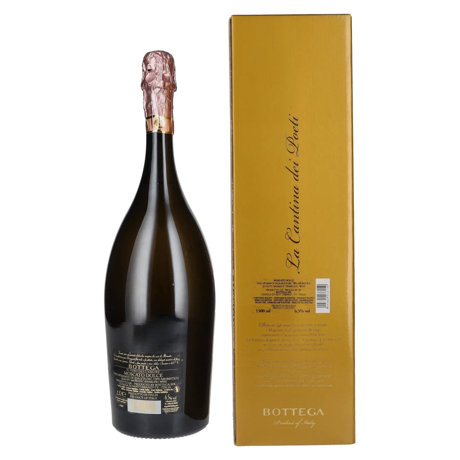 Bottega Petalo Moscato Il Vino dell' Amore 6,5% Vol. 1,5l in geschenkverpakking