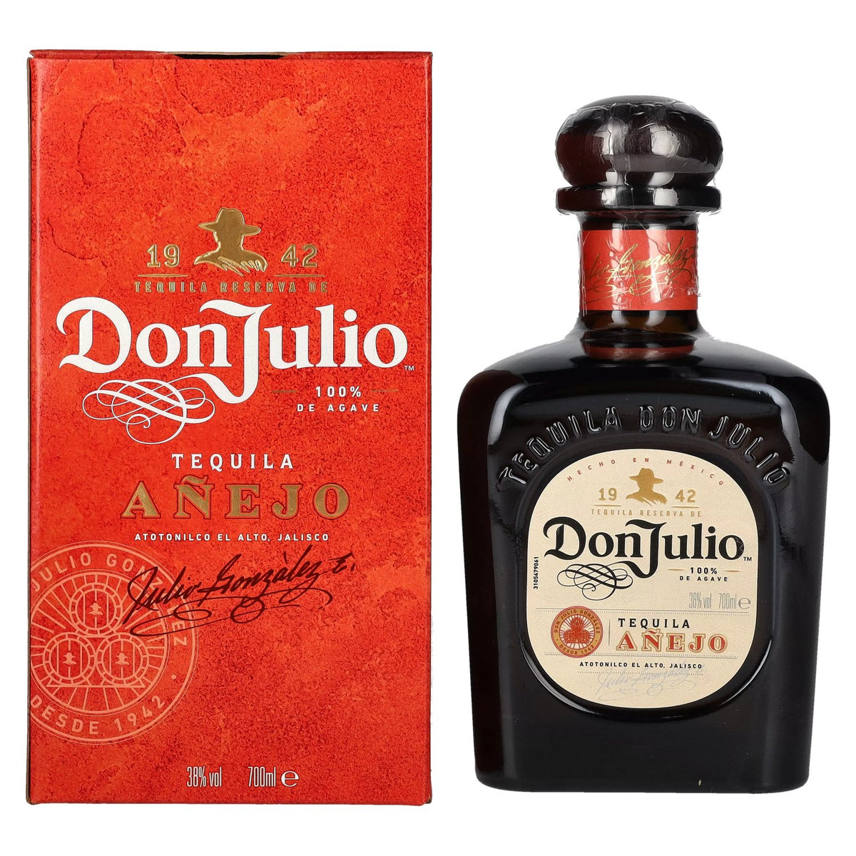 Don Julio Tequila Añejo 100% Agave 38% Vol. 0,7l in Geschenkbox