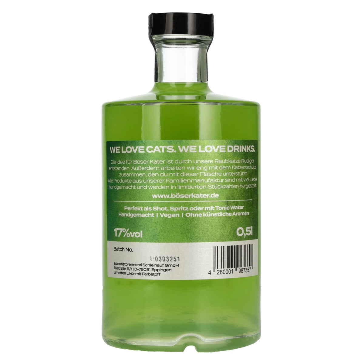 Böser Kater Liqueur Juicy Lime 17 % vol. 0,5 l