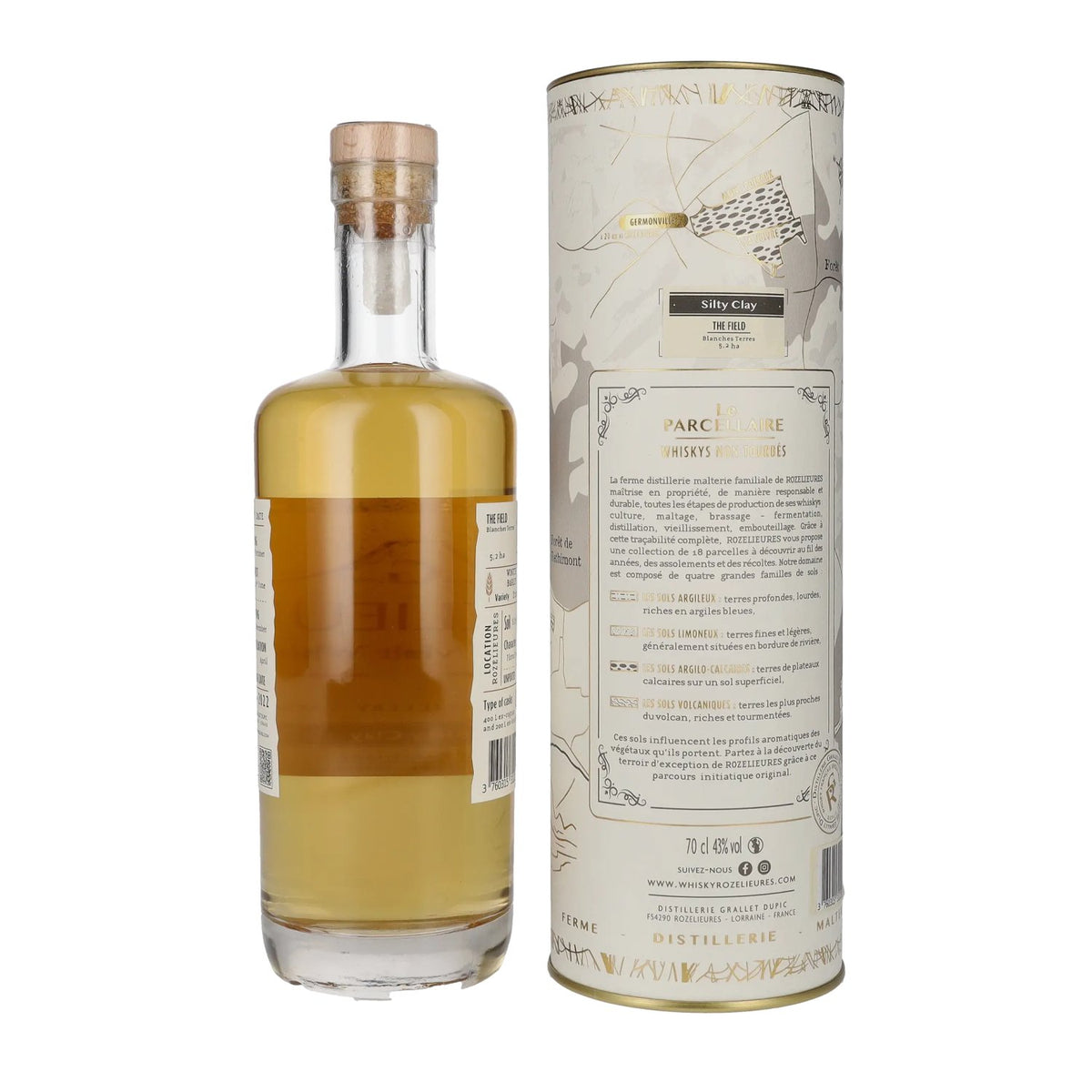 G. Rozelieures LE PARCELLAIRE Silty Clay Single Malt Whisky 43% Vol. 0,7l in Geschenkbox