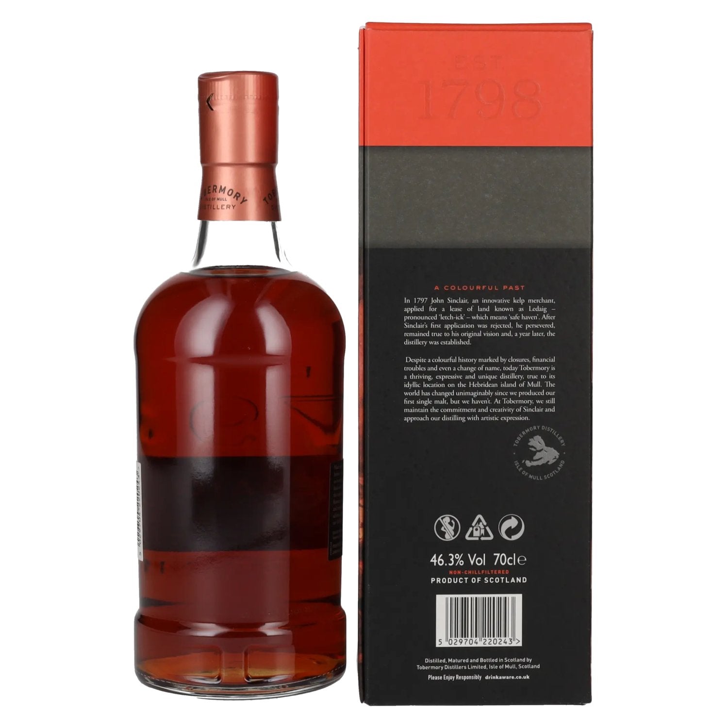 Ledaig SINCLAIR SERIES Rioja Cask Finish 46,3% vol. 0,7l en boîte cadeau