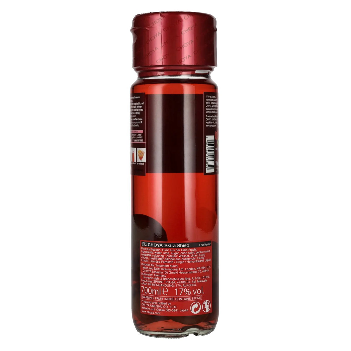 The Choya Extra Shiso Umeshu Red 17% Vol. 0,7l