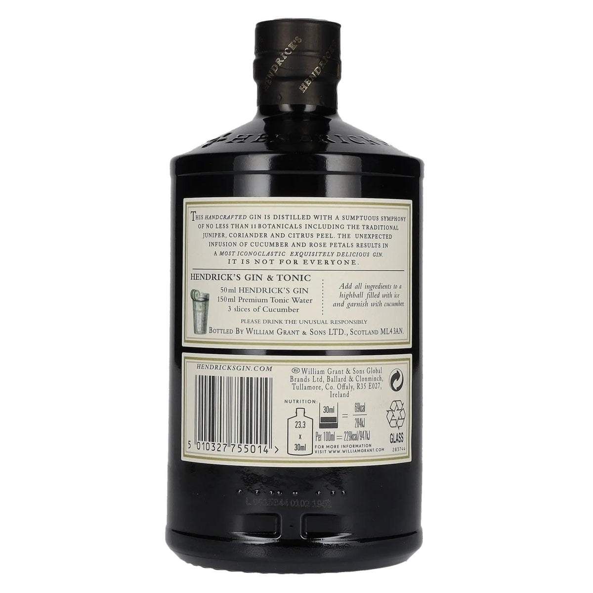 Hendrick's Gin 41.4% ABV 0.7l