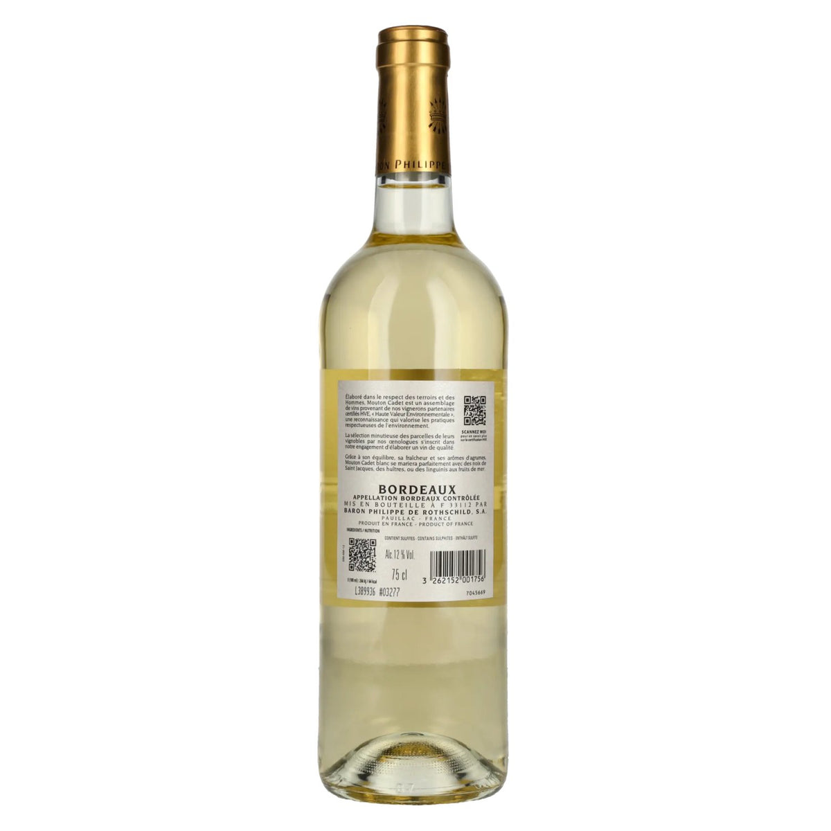 Baron Philippe de Rothschild MOUTON CADET Bordeaux Blanc 2024 12% Vol. 0,75l