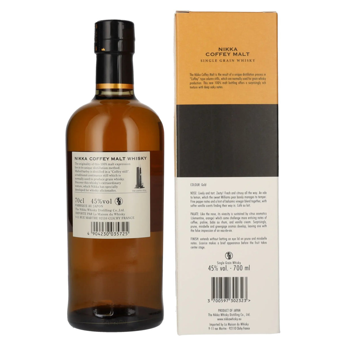 Nikka Coffey Malt Whisky 45% vol. 0,7 l in geschenkverpakking