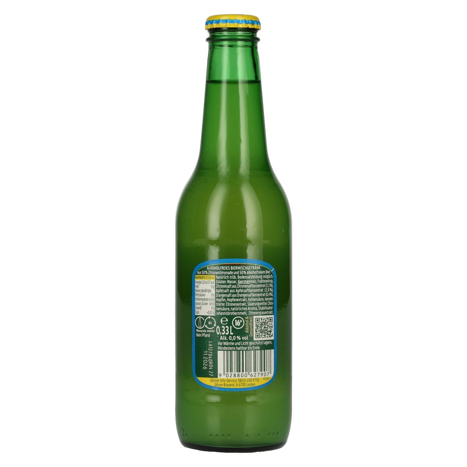 Gösser Natur Radler 0,0% alkoholfrei 12x0,33l